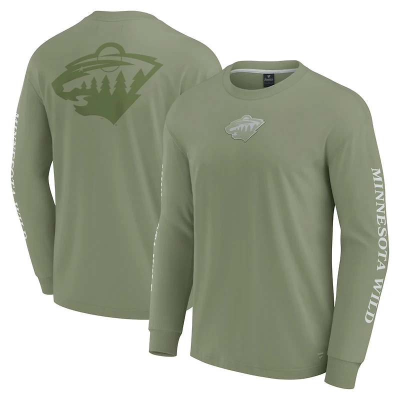 Fanatics Minnesota Wild Elements Strive Long Sleeve T-Shirt