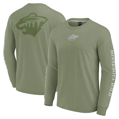 Fanatics Minnesota Wild Elements Strive Long Sleeve T-Shirt