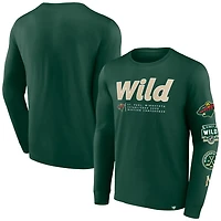 Fanatics Minnesota Wild Strike the Goal Long Sleeve T-Shirt