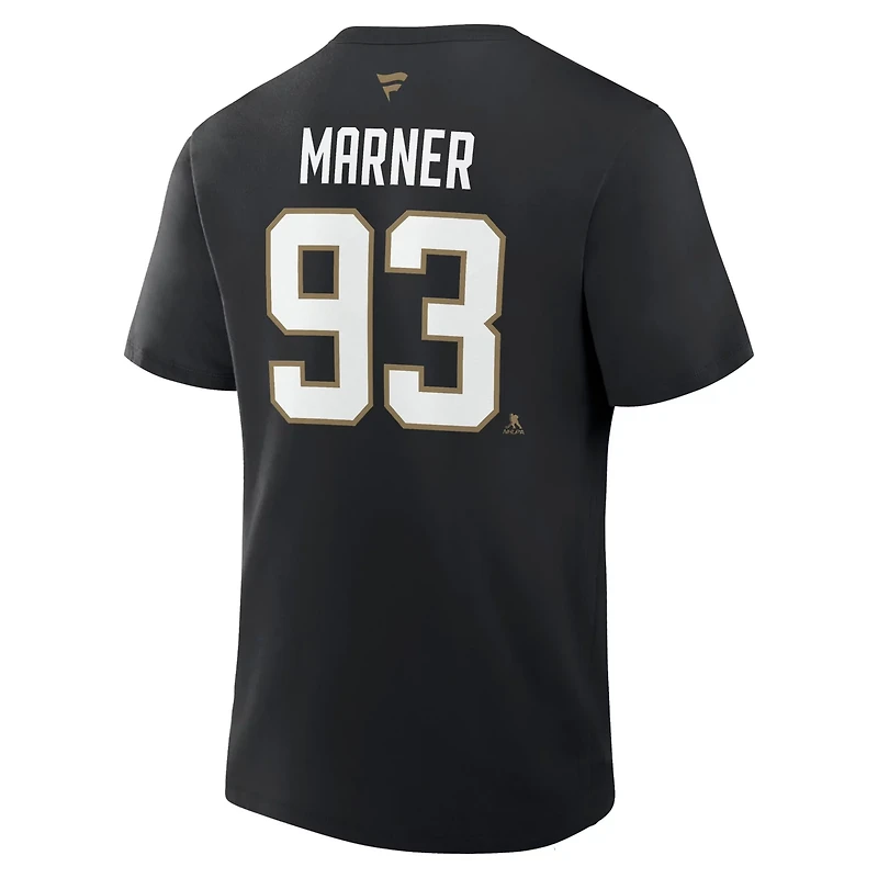 Fanatics Mitch Marner Vegas Golden Knights Authentic Stack Name  Number T-Shirt