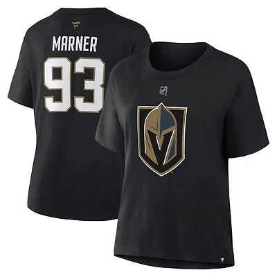 Fanatics Mitch Marner Vegas Golden Knights Authentic Stack Name  Number T-Shirt