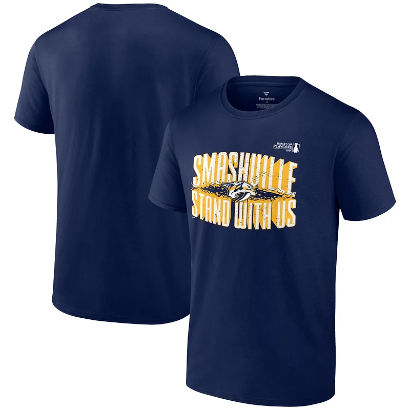 Fanatics Nashville Predators 2024 Stanley Cup Playoffs Slogan T-Shirt