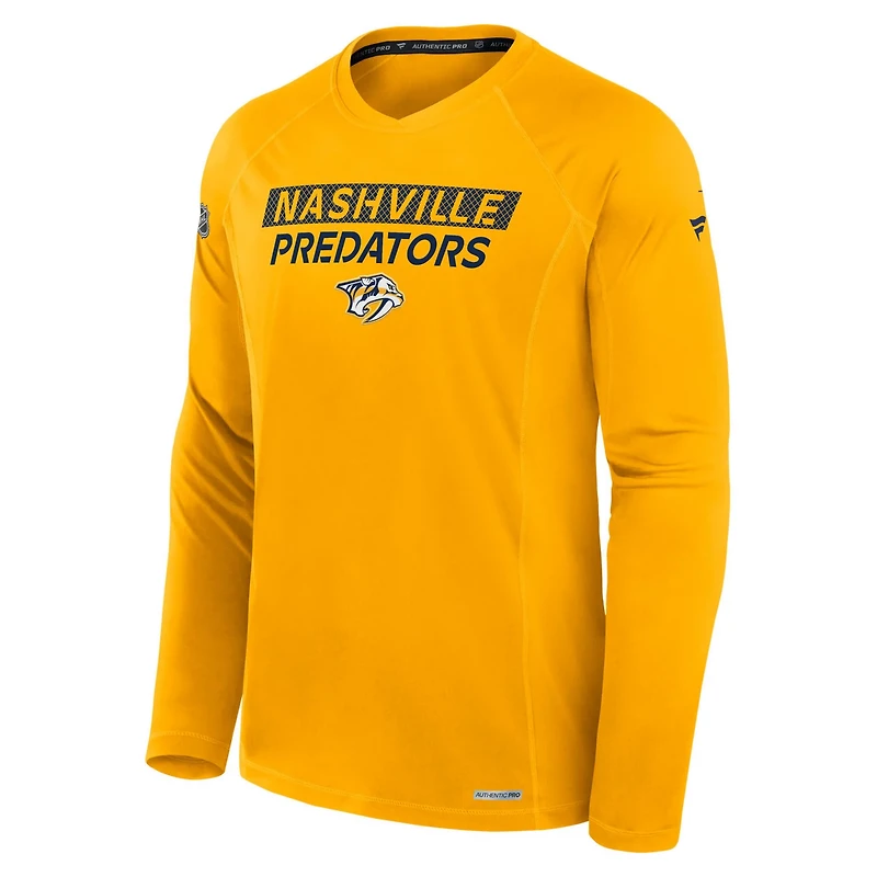 Fanatics Nashville Predators Authentic Pro Rink Tech Long Sleeve T-Shirt