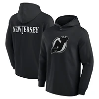 Fanatics New Jersey Devils Elements Blaze Tri-Blend Long Sleeve Hoodie T-Shirt