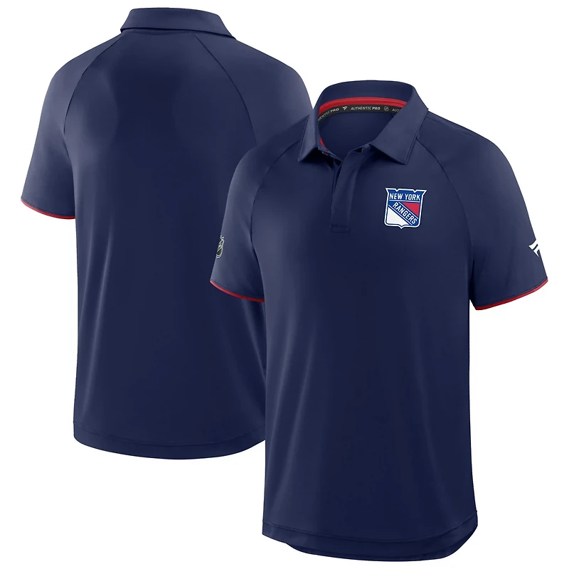 Fanatics New York Rangers Authentic Pro Rink Raglan Polo