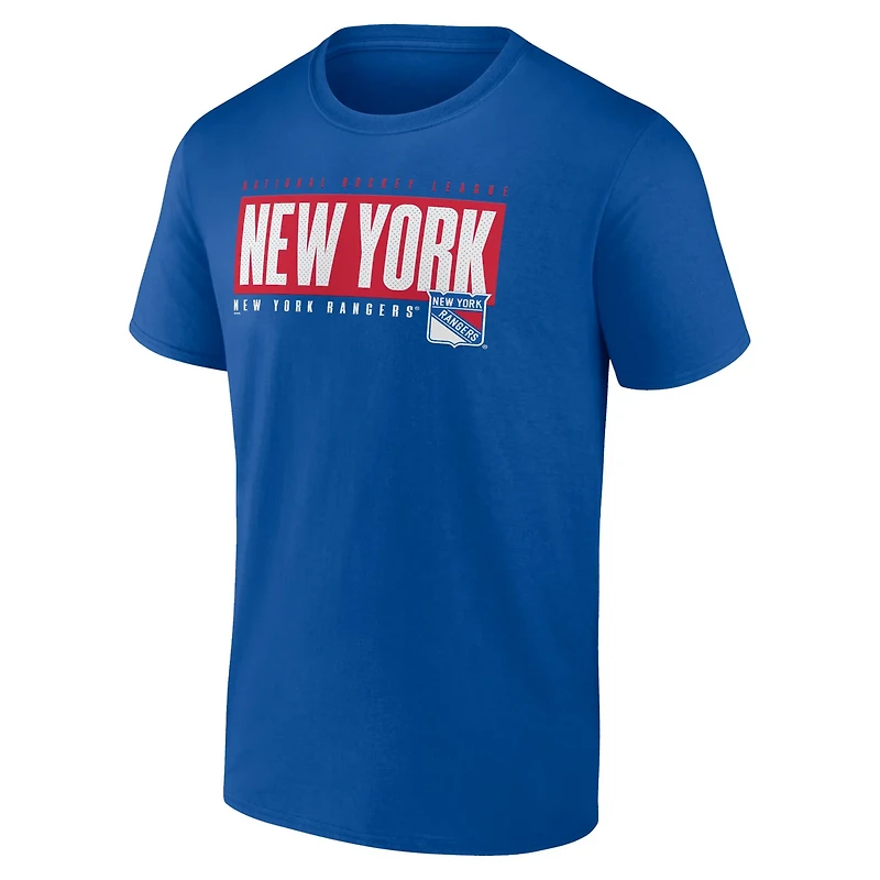Fanatics New York Rangers Blocked Out T-Shirt