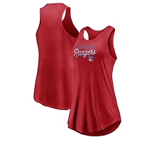 Fanatics New York Rangers Simplicity Swing Racerback Scoop Neck Tank Top