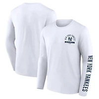 Fanatics New York Yankees Pressbox Long Sleeve T-Shirt