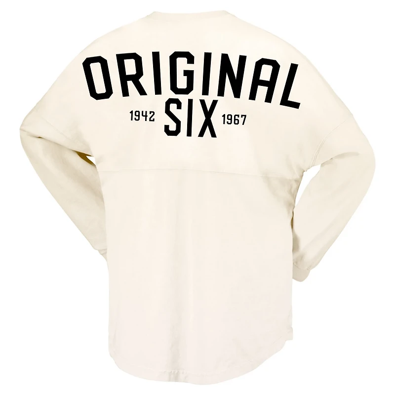 Fanatics NHL Original Six Lace-Up Spirit Jersey Long Sleeve T-Shirt
