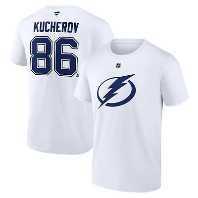 Fanatics Nikita Kucherov Tampa Bay Lightning Authentic Stack Name  Number T-Shirt
