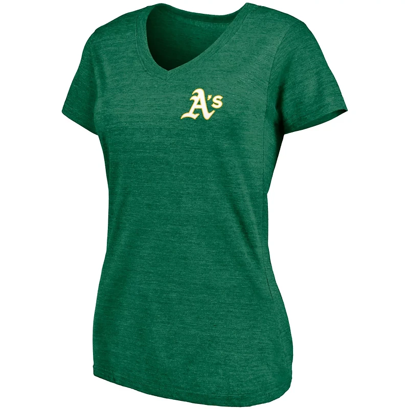 Fanatics Oakland Athletics Paisley Hometown Collection Tri-Blend V-Neck T-Shirt