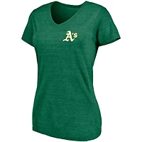 Fanatics Oakland Athletics Paisley Hometown Collection Tri-Blend V-Neck T-Shirt