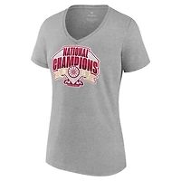 Fanatics Oklahoma Sooners 2023 NCAA Softball College World Series Champions Official Logo V-Neck T-Shirt