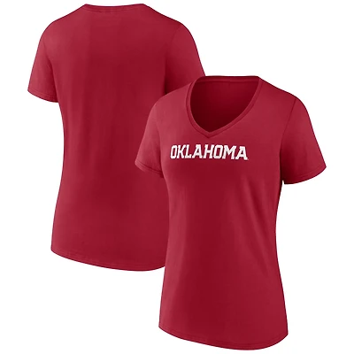 Fanatics Oklahoma Sooners Basic Arch V-Neck T-Shirt