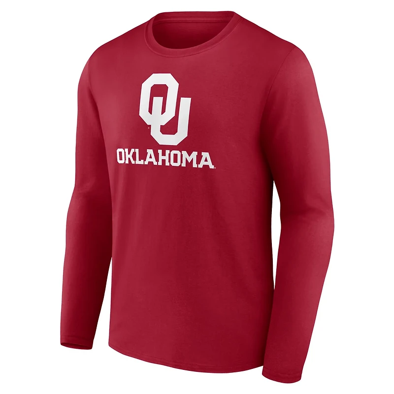 Fanatics Oklahoma Sooners Team Lockup Long Sleeve T-Shirt