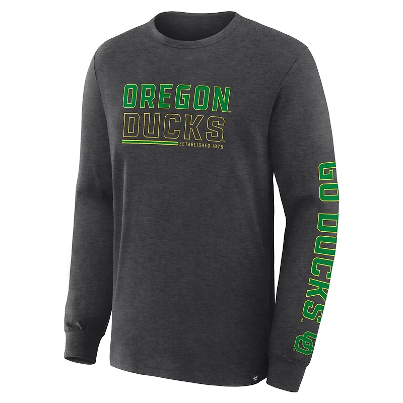 Fanatics Oregon Ducks Quad Fuel The Fire Long Sleeve T-Shirt