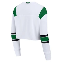 Fanatics Oregon Ducks Training Camp Cropped Long Sleeve V-Neck Fashion Top