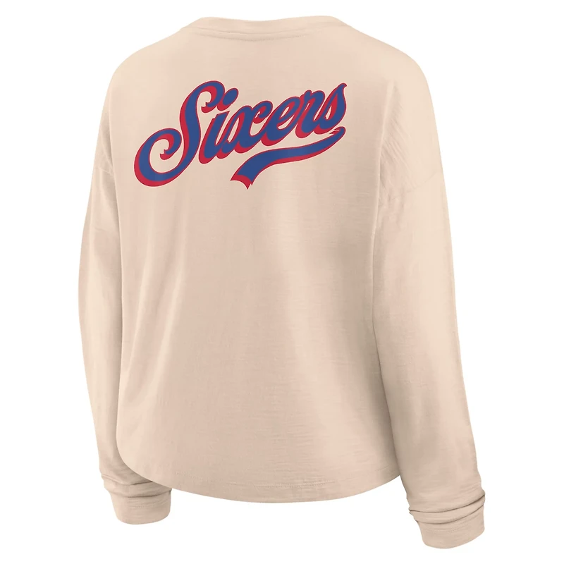 Fanatics Philadelphia 76ers Boxed Out Drop Fashion Long Sleeve T-Shirt
