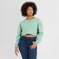 Fanatics Philadelphia 76ers Studio Premium Cropped Pullover Sweatshirt