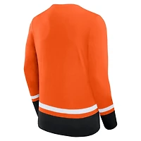 Fanatics Philadelphia Flyers Back Pass Lace-Up Long Sleeve T-Shirt