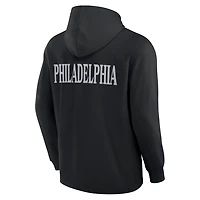 Fanatics Philadelphia Flyers Elements Blaze Tri-Blend Long Sleeve Hoodie T-Shirt