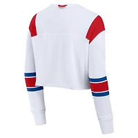 Fanatics Philadelphia Phillies Stretch Cropped Fashion Long Sleeve T-Shirt