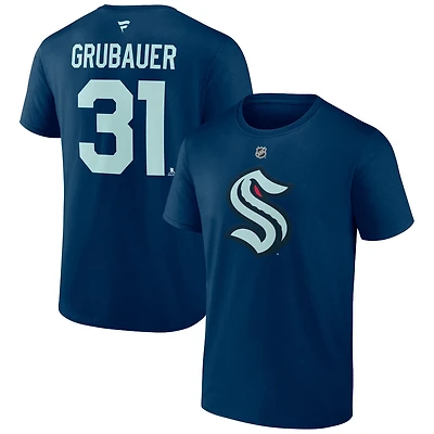 Fanatics Philipp Grubauer Seattle Kraken Special Edition 20 Name  Number T-Shirt