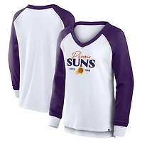 Fanatics Phoenix Suns Open Lane Waffle Long Sleeve V-Neck T-Shirt
