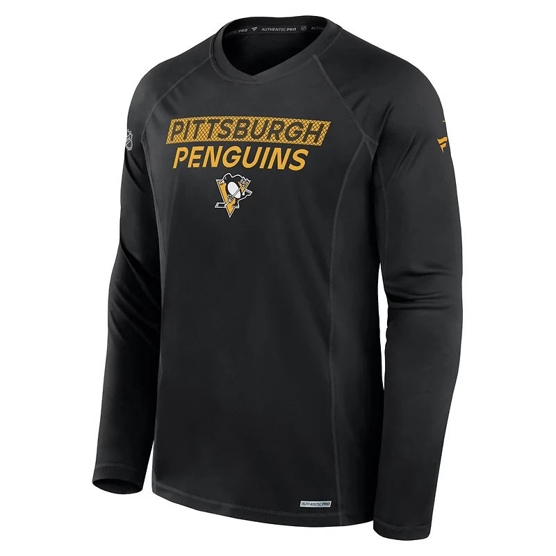 Fanatics Pittsburgh Penguins Authentic Pro Rink Tech Long Sleeve T-Shirt