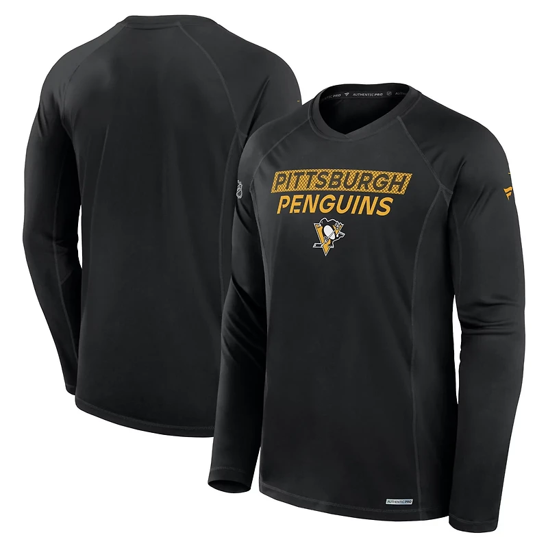 Fanatics Pittsburgh Penguins Authentic Pro Rink Tech Long Sleeve T-Shirt