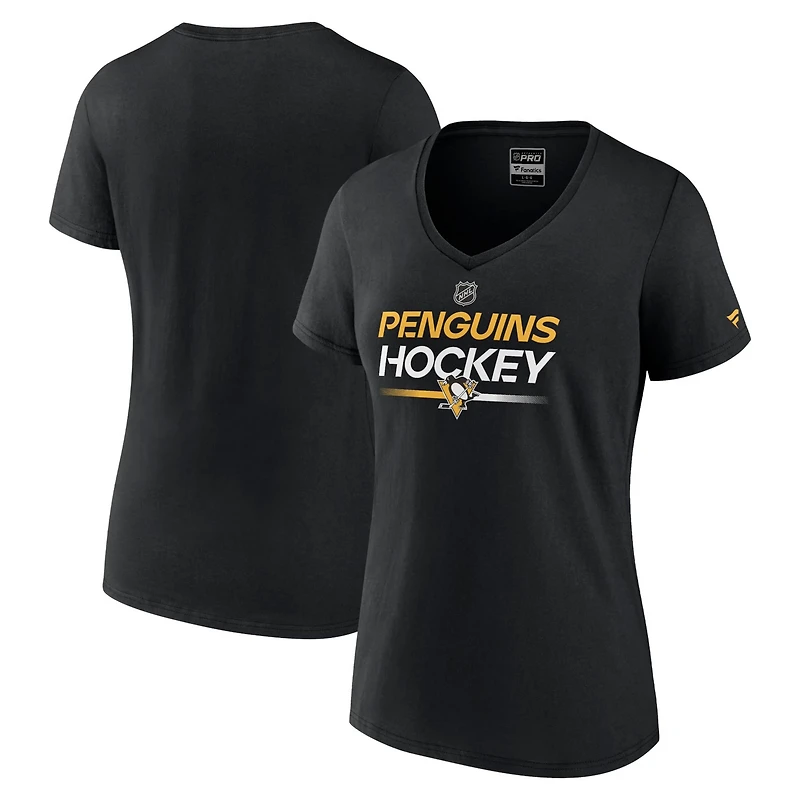 Fanatics Pittsburgh Penguins Authentic Pro V-Neck T-Shirt