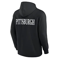 Fanatics Pittsburgh Penguins Elements Blaze Tri-Blend Long Sleeve Hoodie T-Shirt