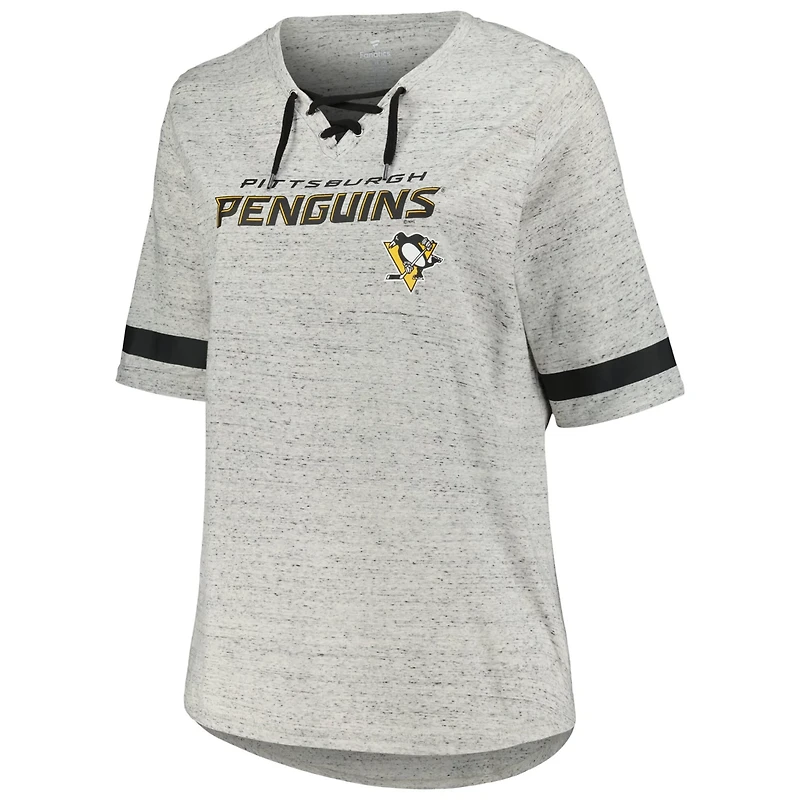 Fanatics Pittsburgh Penguins Plus Lace-Up T-Shirt