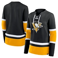 Fanatics Pittsburgh Penguins Prime Time Lace-Up Long Sleeve T-Shirt