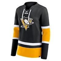 Fanatics Pittsburgh Penguins Prime Time Lace-Up Long Sleeve T-Shirt