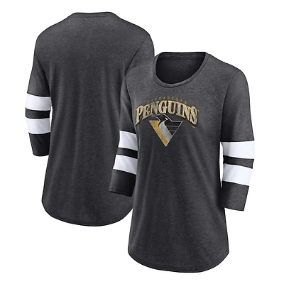 Fanatics Pittsburgh Penguins Special Edition 20 Barn Burner 3/4 Sleeve T-Shirt