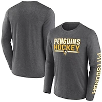 Fanatics Pittsburgh Penguins Sweep Iconic Synthetic Long Sleeve T-Shirt