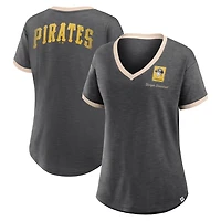 Fanatics Pittsburgh Pirates Binge Worthy Stadium Slub V-Neck T-Shirt