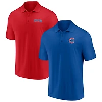 Fanatics /Red Chicago Cubs Dueling Logos Polo Combo Set