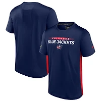 Fanatics /Red Columbus Blue Jackets Authentic Pro Rink Tech T-Shirt
