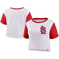 Fanatics Red St Louis Cardinals Large Logo Cropped T-Shirt