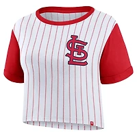 Fanatics Red St Louis Cardinals Large Logo Cropped T-Shirt