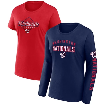 Fanatics Red Washington Nationals T-Shirt Combo Pack