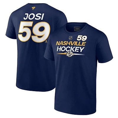 Fanatics Roman Josi Nashville Predators Authentic Pro Prime Name  Number T-Shirt