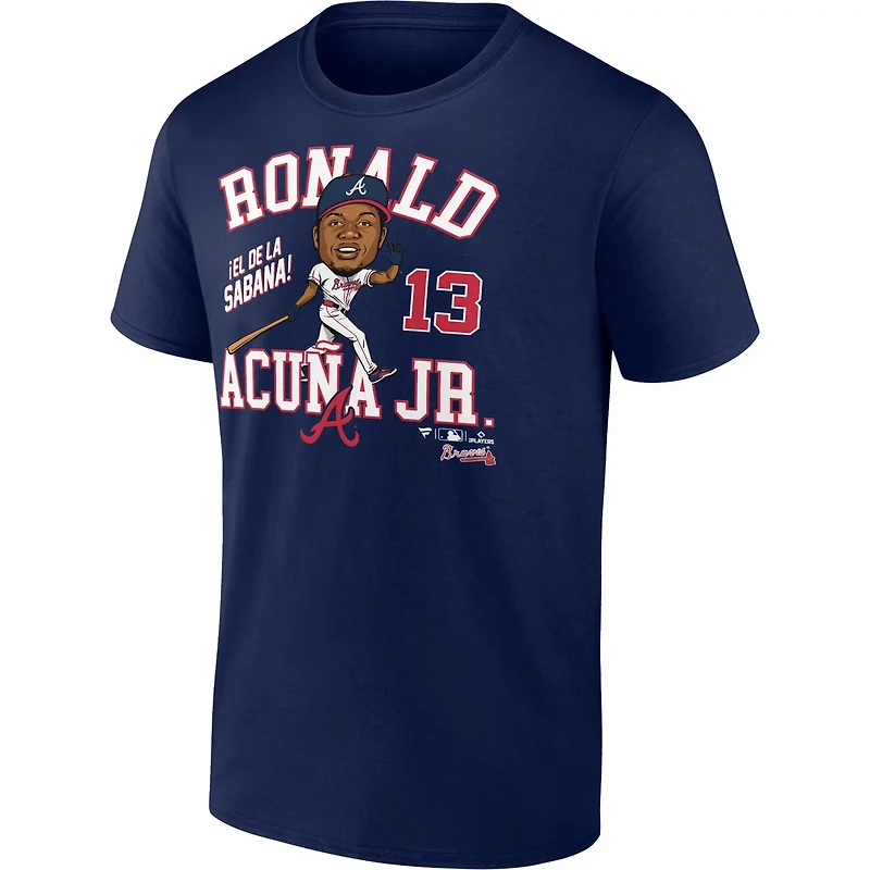 Fanatics Ronald Acua Jr Atlanta Braves Hometown Caricature T-Shirt