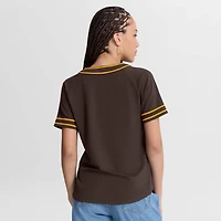 Fanatics San Diego Padres Diva Race Ahead Raglan V-Neck T-Shirt