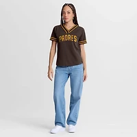 Fanatics San Diego Padres Diva Race Ahead Raglan V-Neck T-Shirt