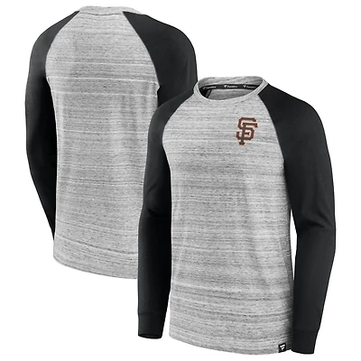 Fanatics San Francisco Giants Iconic Streaky Raglan Long Sleeve T-Shirt