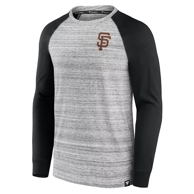 Fanatics San Francisco Giants Iconic Streaky Raglan Long Sleeve T-Shirt