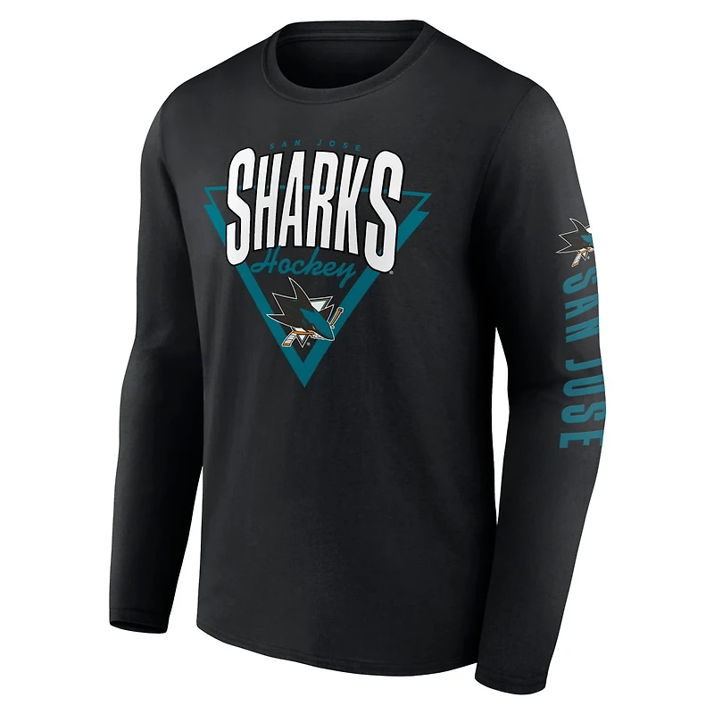 Fanatics San Jose Sharks Headline Long Sleeve T-Shirt